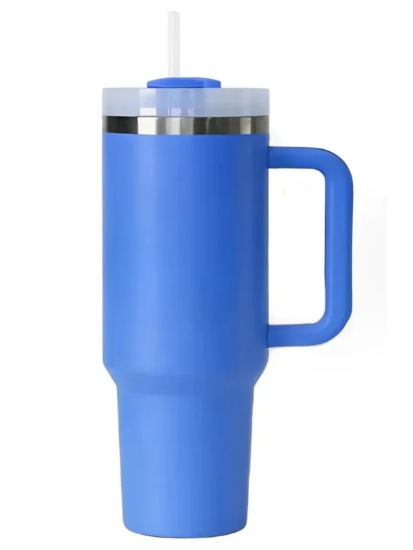 Tumbler with Handle & Straw
