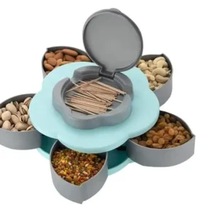 Rotating Flower-Shaped Dry Fruit Storage Box