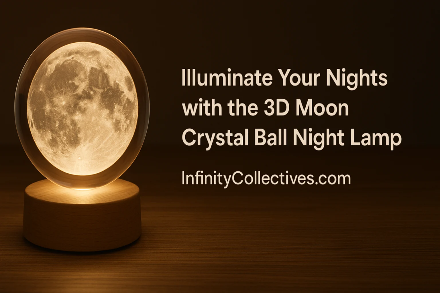 Illuminate your space with our stunning 3D moon crystal ball night lamp. Perfect for creating a serene atmosphere in any room. Shop now for a magical touch!