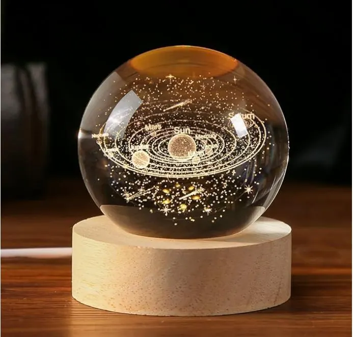 Illuminate your space with our stunning 3D moon crystal ball night lamp. Perfect for creating a serene atmosphere in any room. Shop now for a magical touch!